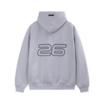 Fear of God Essentials Font Grey Hoodie