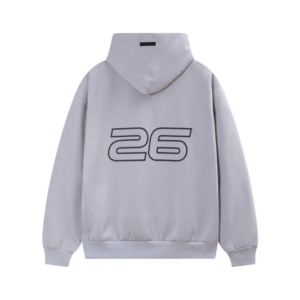 Fear of God Essentials Font Grey Hoodie