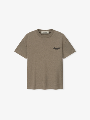 Fear of God Essentials Brown Script Logo T-Shirt