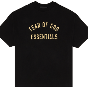 Fear of God Essentials Black Gold T-Shirt