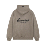 Essentials Taupe Oversized Hoodie voor Heren