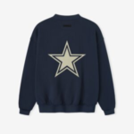 Fear of God Essentials Cowboys Navy Crewneck Sweatshirt