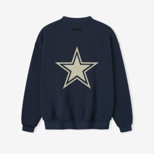 Fear of God Essentials Cowboys Navy Crewneck Sweatshirt