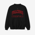 Fear of God Essentials Falcons Black Crewneck Sweatshirt