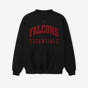 Fear of God Essentials Falcons Black Crewneck Sweatshirt