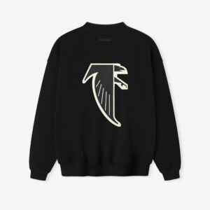 Fear of God Essentials Falcons Black Crewneck Sweatshirt