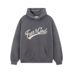 Fear of God Cursive Script Grey Hoodie