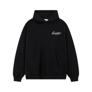 Zwarte Essentials Hoodie
