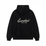 Zwarte Essentials Hoodie