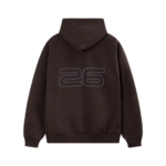 Fear of God Essentials Font Dark Brown Hoodie