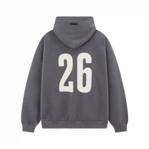 Fear of God Cursive Script Grey Hoodie