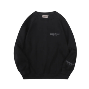 Fear of God Essentials Black Crewneck Sweater
