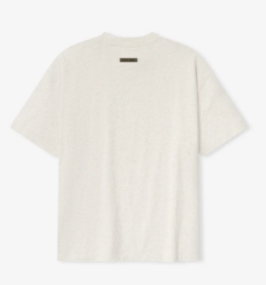 Fear of God Essentials Cursive Logo Light Grey T-Shirt