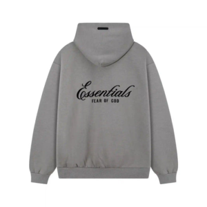 Essentials Grijze Oversized Hoodie voor Heren