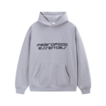 Fear of God Essentials Font Grey Hoodie