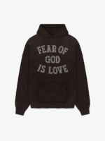 Fear of God Is Love Dark Brown Hoodie