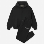 Fear of God Essentials Black Zip-Up Tracksuit