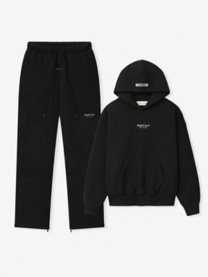 Fear of God Essentials Black Straight-Leg Tracksuit