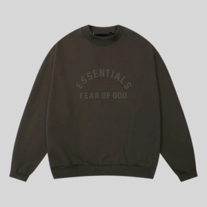 Essentials Arch Crewneck Dark Ink Black