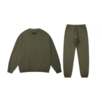 Fear of God Essentials Arch Logo Olive Green Tracksuit