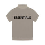 Fear of God Essentials Taupe Mock Neck T-Shirt