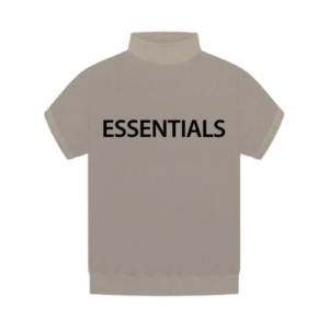 Fear of God Essentials Taupe Mock Neck T-Shirt