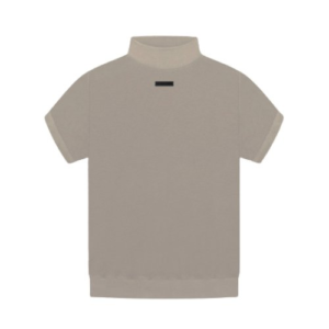 Fear of God Essentials Taupe Mock Neck T-Shirt
