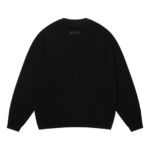 Fear of God Essentials Black Gold Script Crewneck Sweater