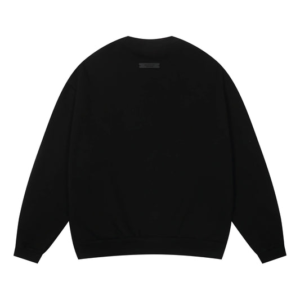 Fear of God Essentials Black Gold Script Crewneck Sweater