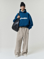 Teal Script Essential Hoodie