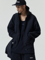 Essentials Black Zip Hoodie