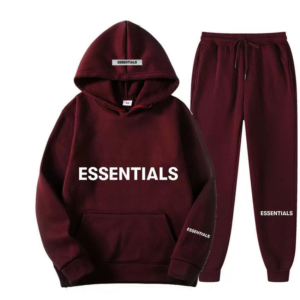 Fear of God Essentials Burgundy Tracksuit