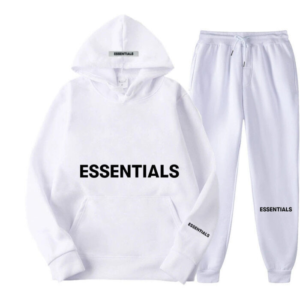 Fear of God Essentials full White Tracksuit