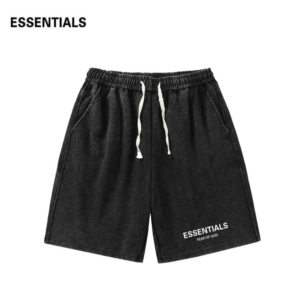 Fear of God Essentials Washed Black Shorts
