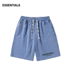 Fear of God Essentials Washed Blue Shorts