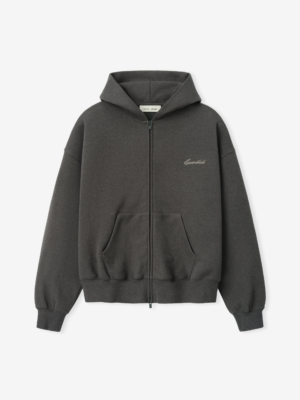 Essentials Full-Zip Hoodie Donkergrijs