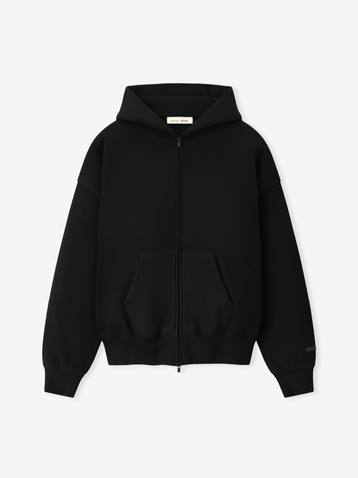 Essentials Black Zip Hoodie Essentials Black Zip Hoodie