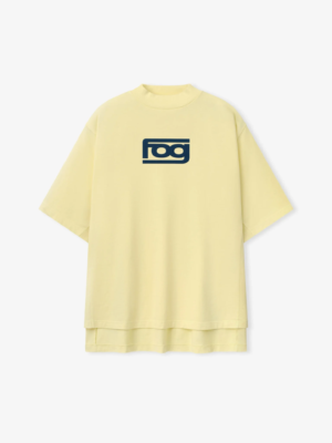 Fear of God FOG Yellow Boxy Mock Neck T-Shirt