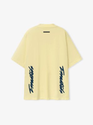 Fear of God FOG Yellow Boxy Mock Neck T-Shirt