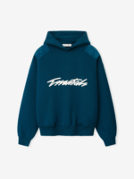 Teal Script Essential Hoodie