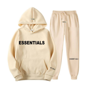 Fear of God Essentials Beige Tracksuit
