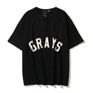 Fear of God Essentials Grays Black T-Shirt